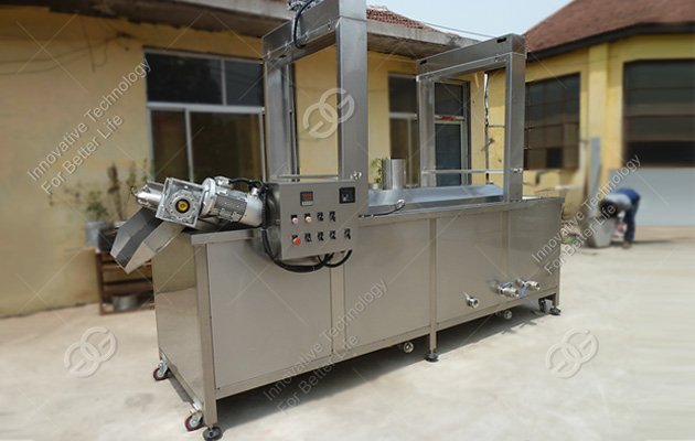 Continuous Chicken Nuggets Frying Machine