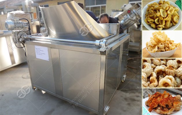 Automatic Pigskin Frying Machine|Pork Rinds Fryer Machine