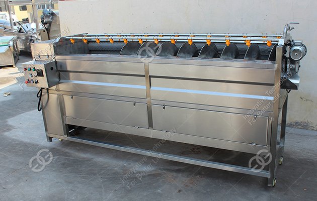 Potato Wshing And Peeling Machine